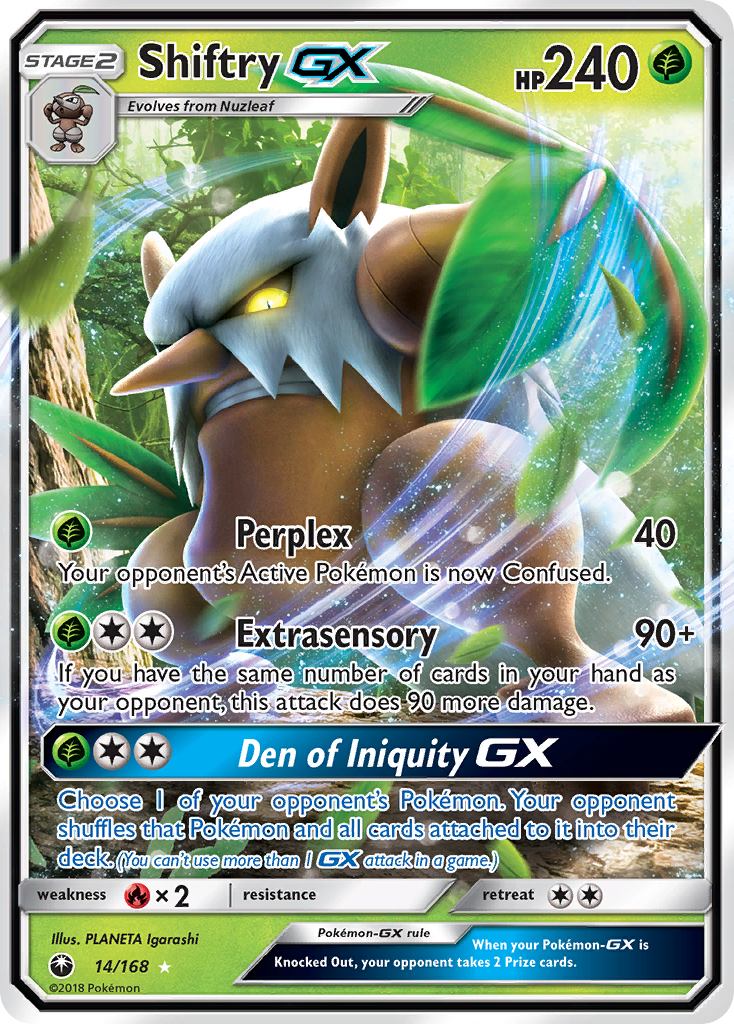 Shiftry GX (14/168) [Sun & Moon: Celestial Storm] | Gear Gaming Bentonville