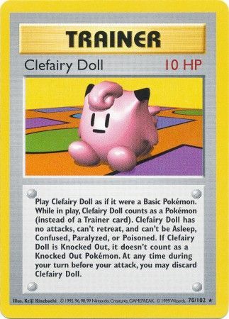 Clefairy Doll (70/102) [Base Set Shadowless Unlimited] | Gear Gaming Bentonville