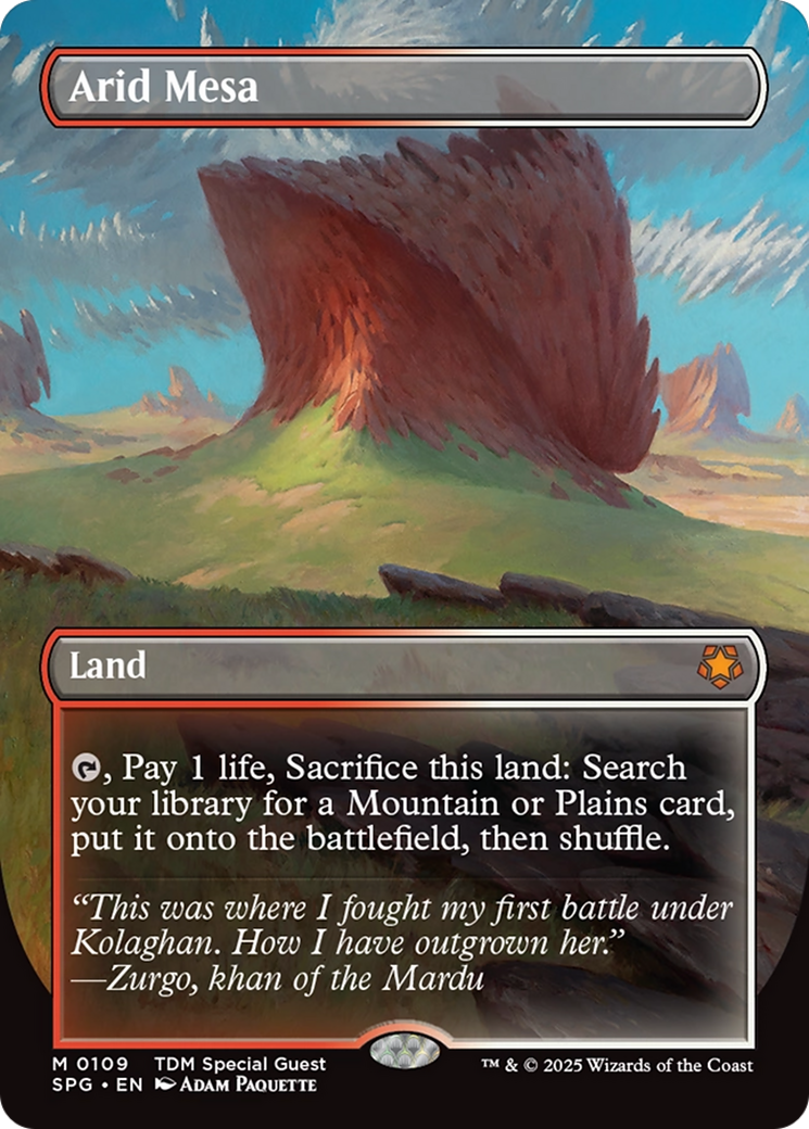 Arid Mesa (Borderless) [Tarkir: Dragonstorm Special Guests] | Gear Gaming Bentonville