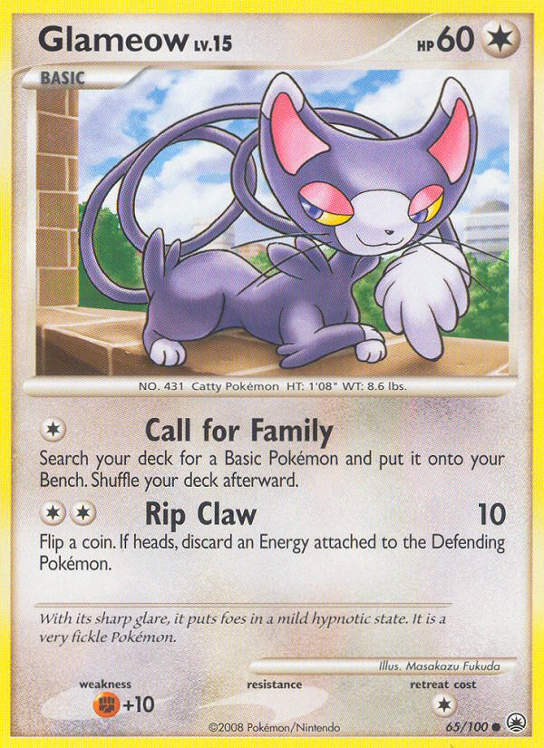 Glameow (65/100) [Diamond & Pearl: Majestic Dawn] | Gear Gaming Bentonville