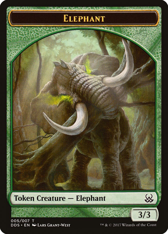 Elephant Token [Duel Decks: Mind vs. Might Tokens] | Gear Gaming Bentonville
