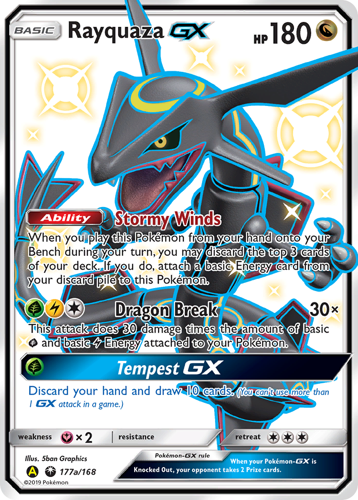 Rayquaza GX (177a/168) [Alternate Art Promos] | Gear Gaming Bentonville