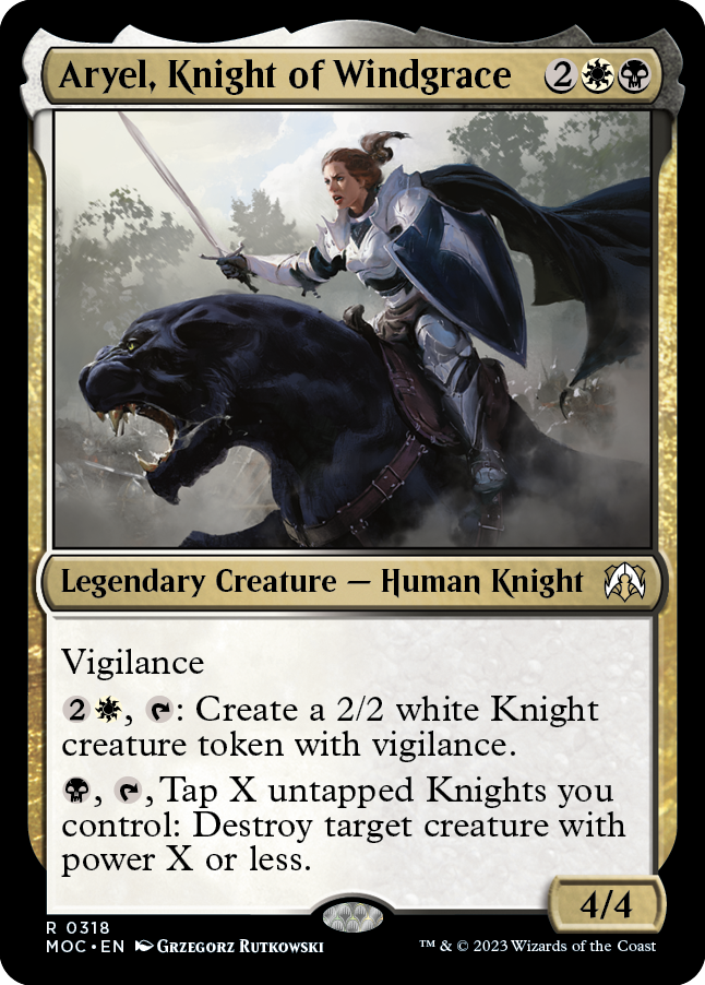 Aryel, Knight of Windgrace [March of the Machine Commander] | Gear Gaming Bentonville