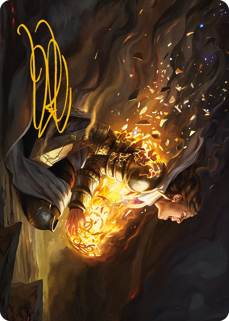 Vanish into Eternity Art Card (Gold-Stamped Signature) [Phyrexia: All Will Be One Art Series] | Gear Gaming Bentonville