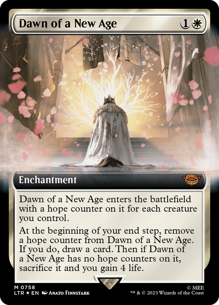 Dawn of a New Age (Extended Art) (Surge Foil) [The Lord of the Rings: Tales of Middle-Earth] | Gear Gaming Bentonville