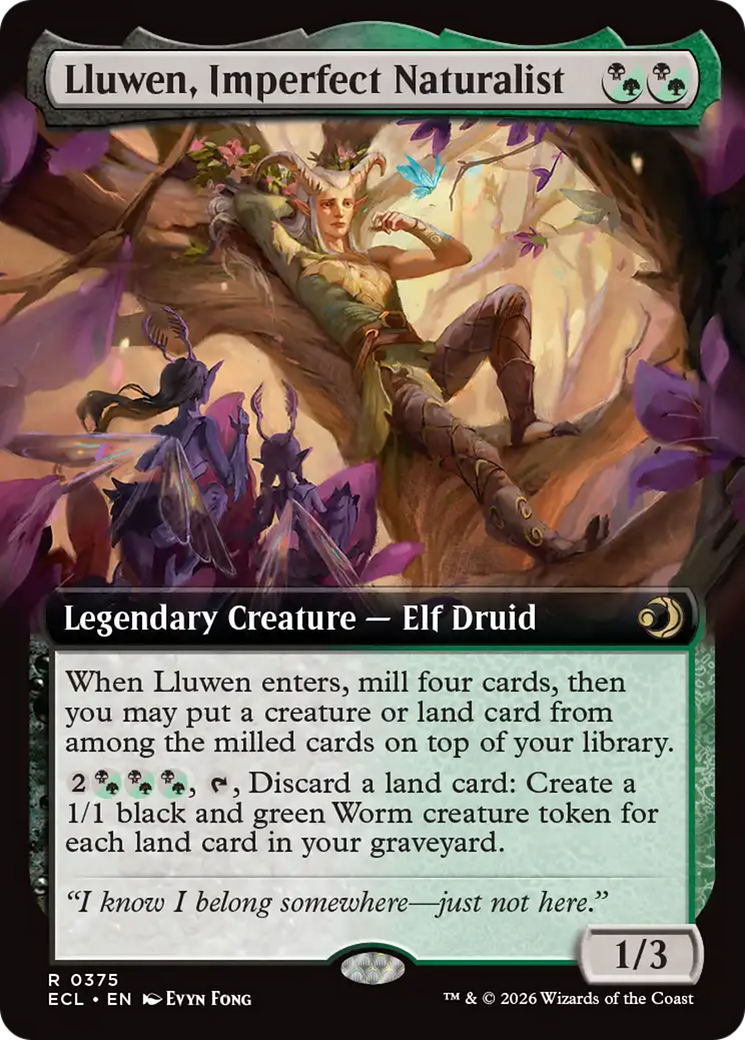 Lluwen, Imperfect Naturalist (Extended Art) [Lorwyn Eclipsed] | Gear Gaming Bentonville