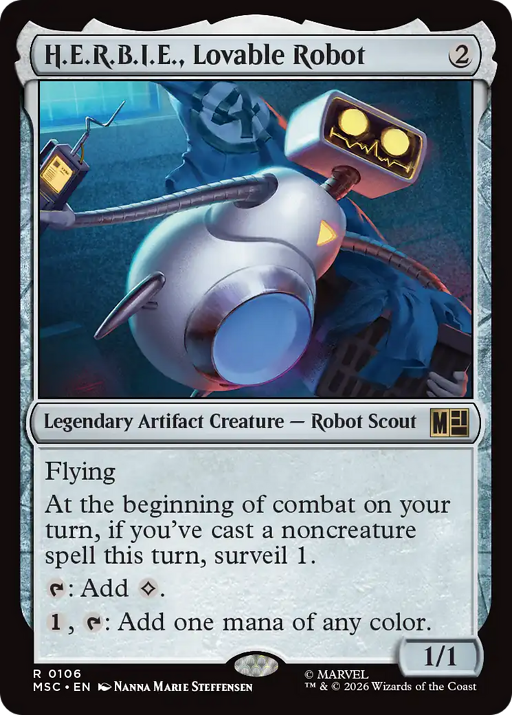 H.E.R.B.I.E., Lovable Robot (Surge Foil) [Marvel Super Heroes Commander] | Gear Gaming Bentonville