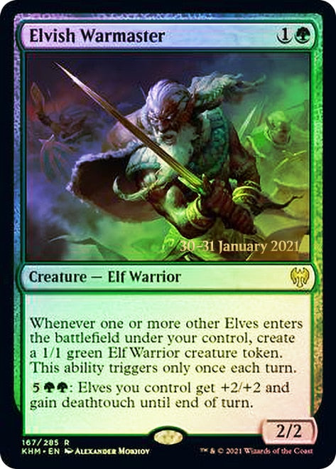 Elvish Warmaster [Kaldheim Prerelease Promos] | Gear Gaming Bentonville