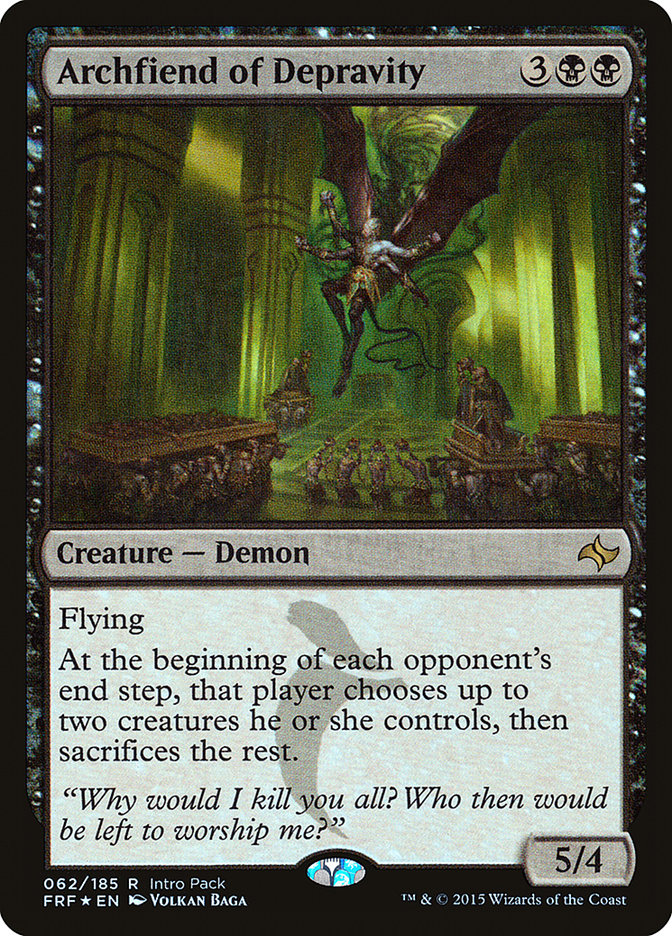 Archfiend of Depravity (Intro Pack) [Fate Reforged Promos] | Gear Gaming Bentonville