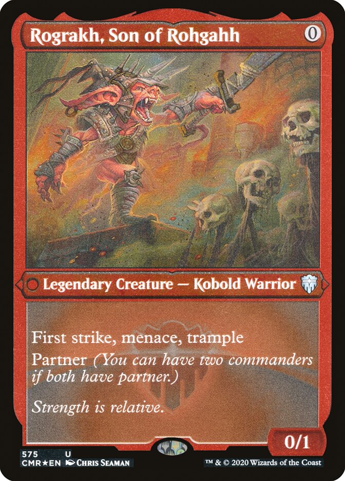 Rograkh, Son of Rohgahh (Etched) [Commander Legends] | Gear Gaming Bentonville