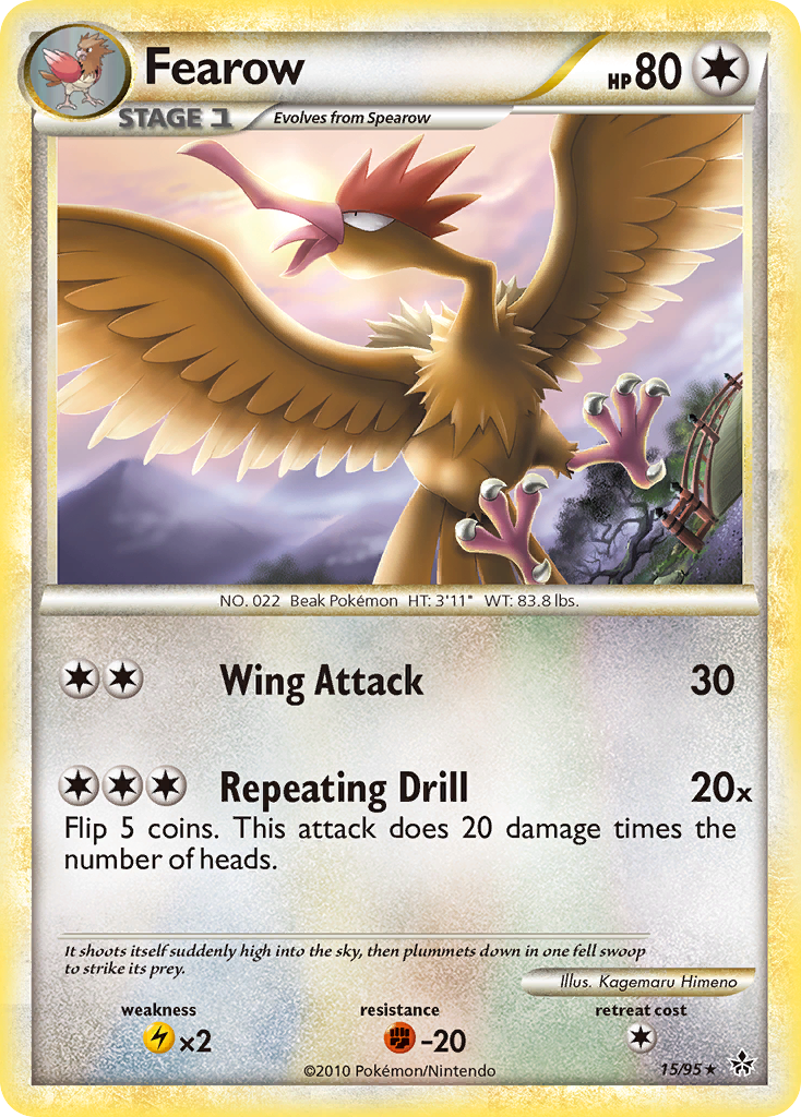 Fearow (15/95) [HeartGold & SoulSilver: Unleashed] | Gear Gaming Bentonville