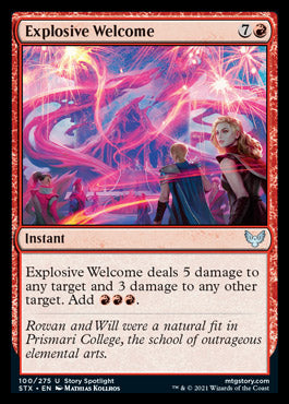 Explosive Welcome [Strixhaven: School of Mages] | Gear Gaming Bentonville