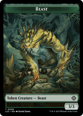 Beast // Merfolk (0003) Double-Sided Token [The Lost Caverns of Ixalan Commander Tokens] | Gear Gaming Bentonville