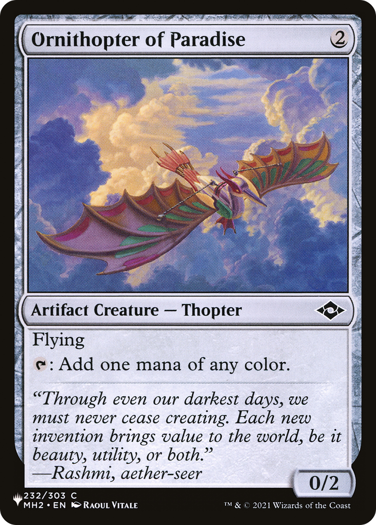 Ornithopter of Paradise [The List Reprints] | Gear Gaming Bentonville