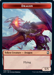 Dragon // Dragon Spirit Double-Sided Token [Dungeons & Dragons: Adventures in the Forgotten Realms Commander Tokens] | Gear Gaming Bentonville