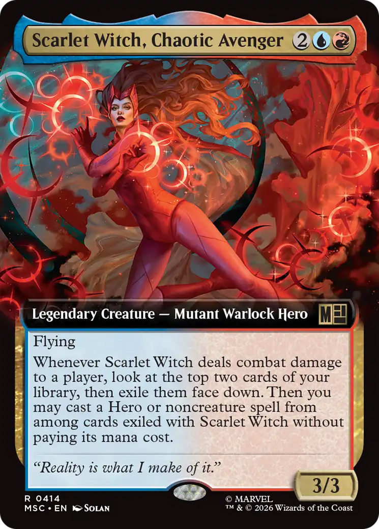 Scarlet Witch, Chaotic Avenger (Extended Art) [Marvel Super Heroes Commander] | Gear Gaming Bentonville