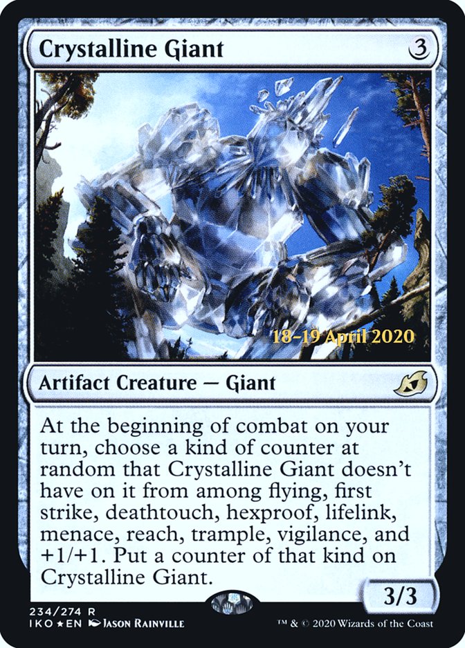 Crystalline Giant [Ikoria: Lair of Behemoths Prerelease Promos] | Gear Gaming Bentonville
