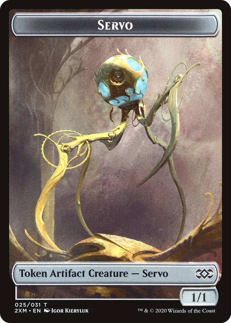 Human Soldier // Servo Double-Sided Token [Double Masters Tokens] | Gear Gaming Bentonville