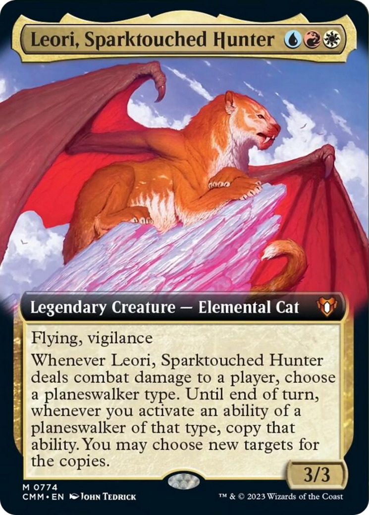 Leori, Sparktouched Hunter (Extended Art) [Commander Masters] | Gear Gaming Bentonville