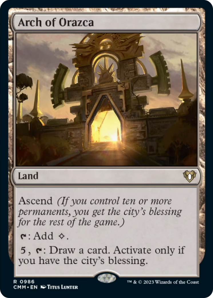 Arch of Orazca [Commander Masters] | Gear Gaming Bentonville