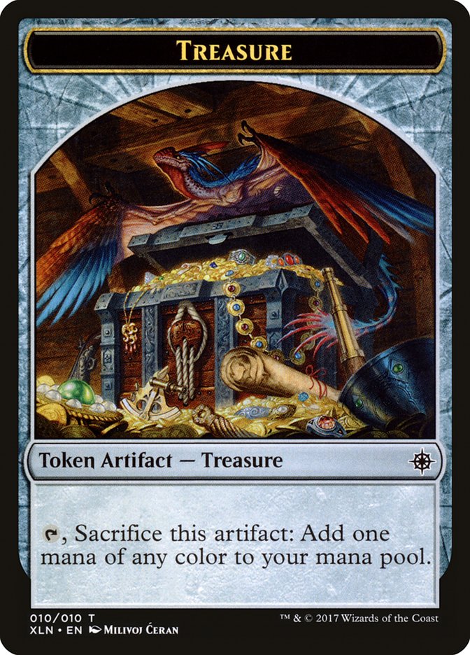Treasure Token (010/010) [Ixalan Tokens] | Gear Gaming Bentonville