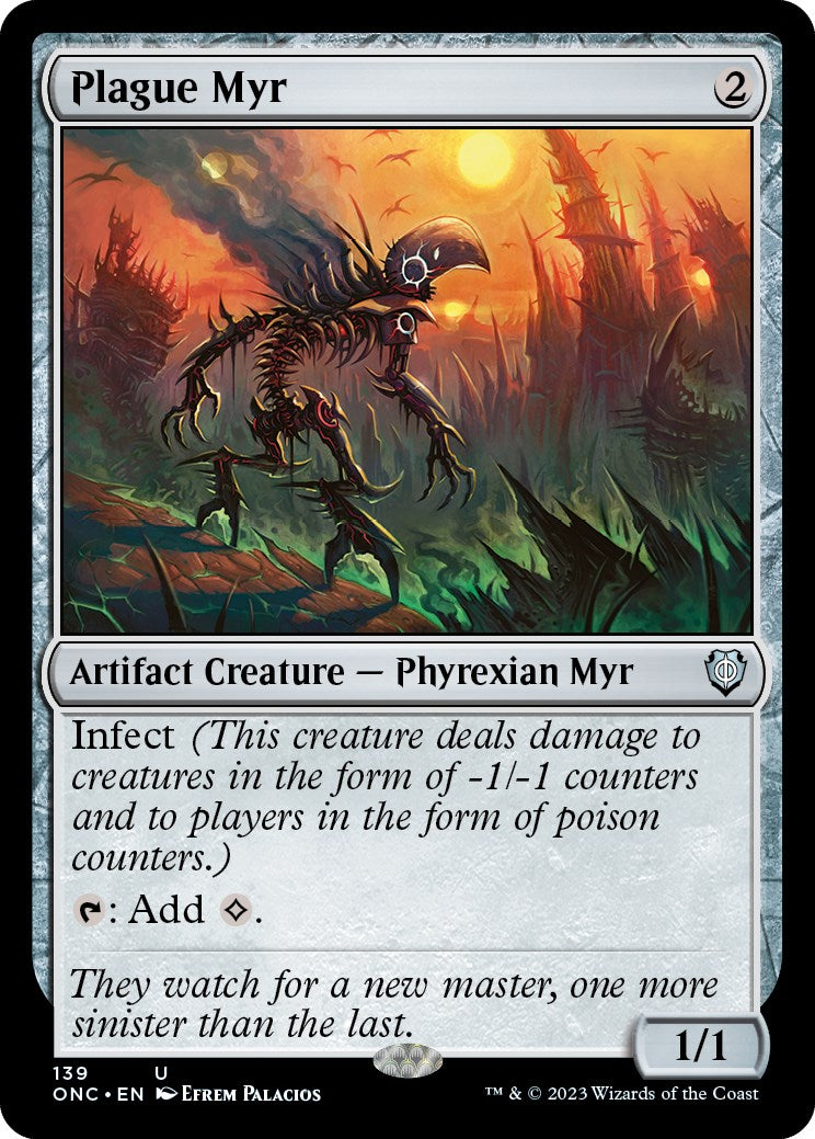 Plague Myr [Phyrexia: All Will Be One Commander] | Gear Gaming Bentonville