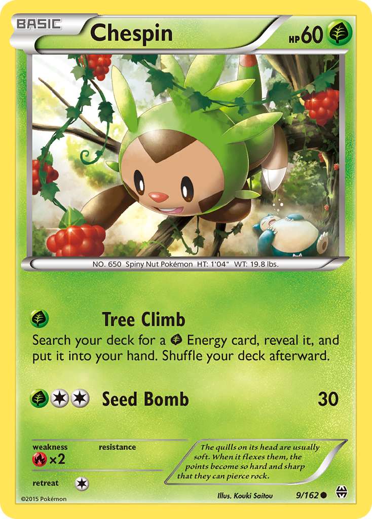 Chespin (9/162) [XY: BREAKthrough] | Gear Gaming Bentonville