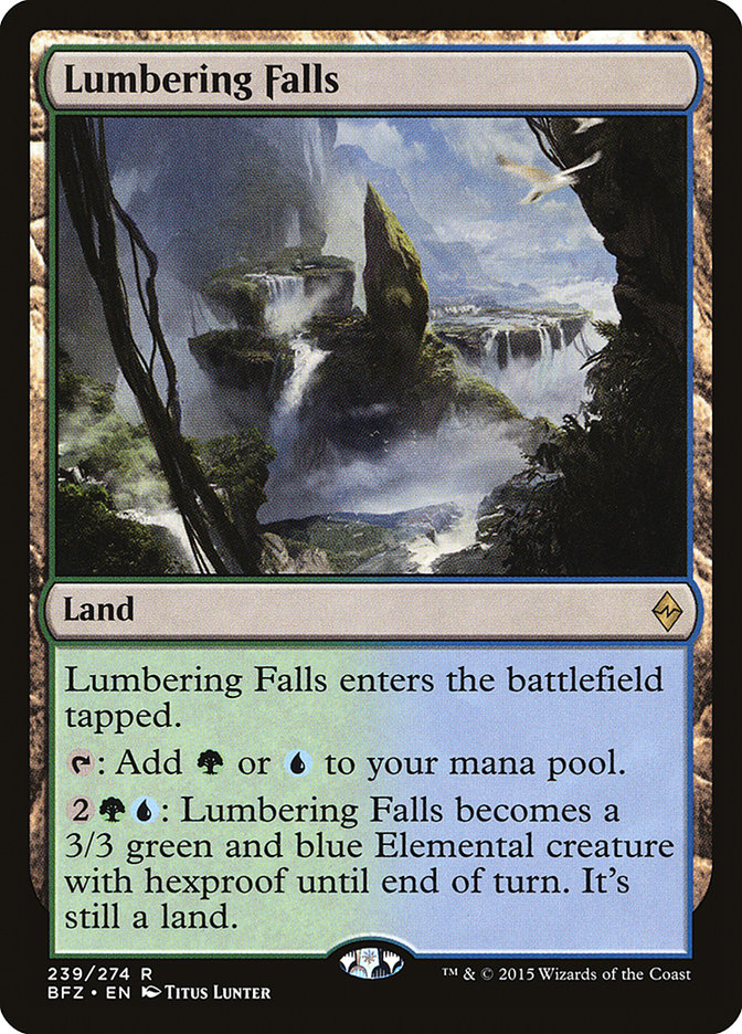 Lumbering Falls [Battle for Zendikar] | Gear Gaming Bentonville