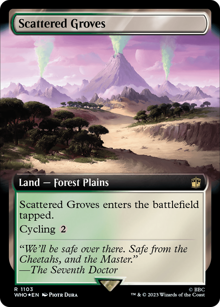 Scattered Groves (Extended Art) (Surge Foil) [Doctor Who] | Gear Gaming Bentonville