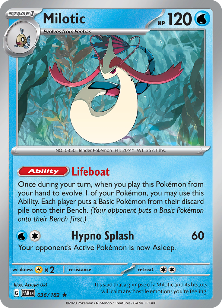 Milotic (036/182) [Scarlet & Violet: Paradox Rift] | Gear Gaming Bentonville