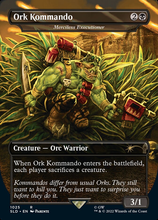 Ork Kommando - Merciless Executioner (Borderless) [Secret Lair Drop Series] | Gear Gaming Bentonville