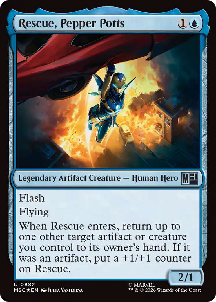 Rescue, Pepper Potts (Surge Foil) [Marvel Super Heroes Commander] | Gear Gaming Bentonville