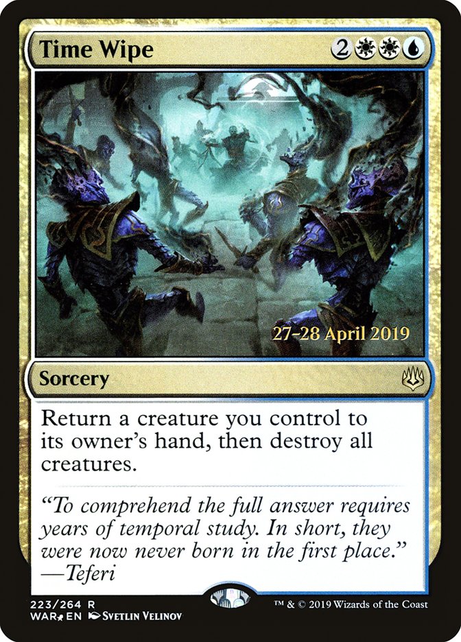Time Wipe [War of the Spark Prerelease Promos] | Gear Gaming Bentonville