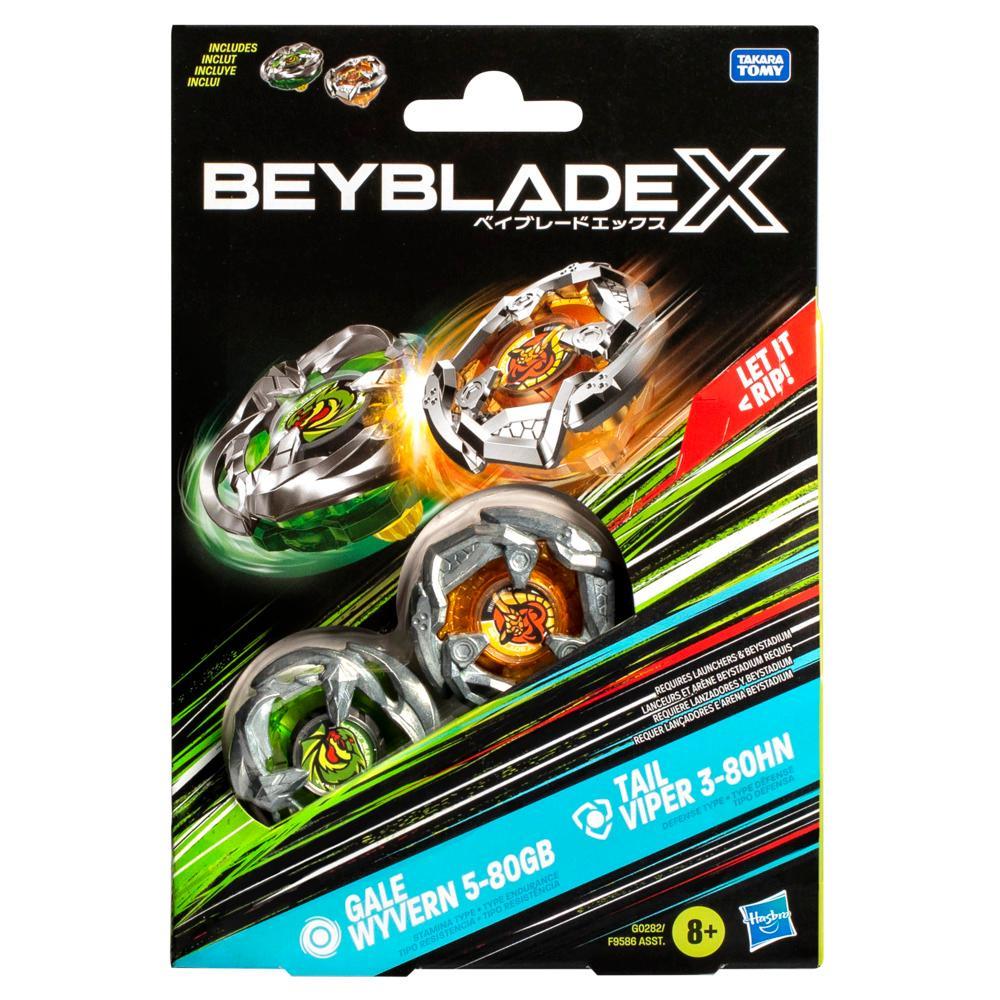 Beyblade X - Dual Pack: Gale Wyvern 5-80GB & Tail Viper 3-80HN | Gear Gaming Bentonville