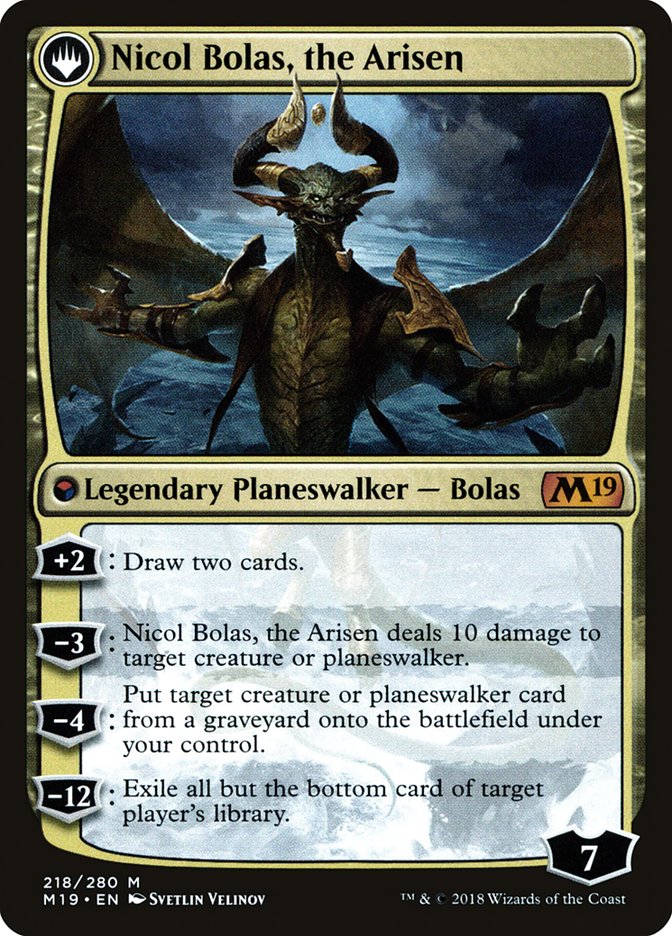 Nicol Bolas, the Ravager // Nicol Bolas, the Arisen [Core Set 2019 Prerelease Promos] | Gear Gaming Bentonville