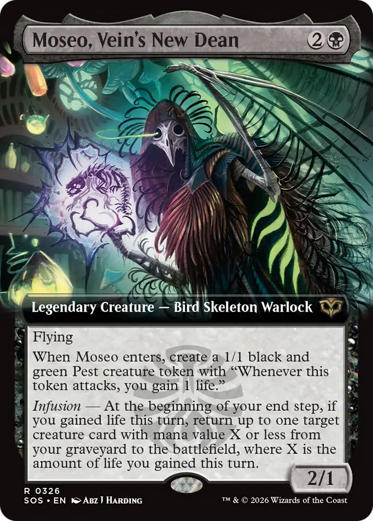 Moseo, Vein's New Dean (Extended Art) [Secrets of Strixhaven] | Gear Gaming Bentonville