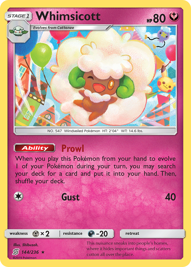 Whimsicott (144/236) [Sun & Moon: Unified Minds] | Gear Gaming Bentonville