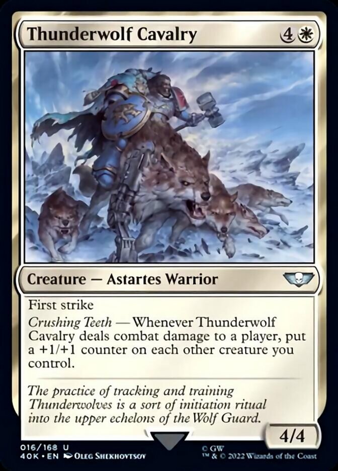 Thunderwolf Cavalry (Surge Foil) [Warhammer 40,000] | Gear Gaming Bentonville