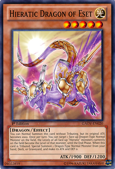 Hieratic Dragon of Eset [GAOV-EN020] Common | Gear Gaming Bentonville