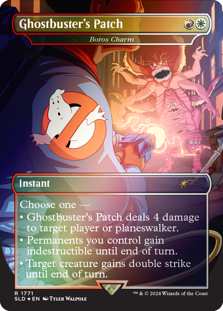 Ghostbuster's Patch - Boros Charm (Rainbow Foil) [Secret Lair Drop Series] | Gear Gaming Bentonville