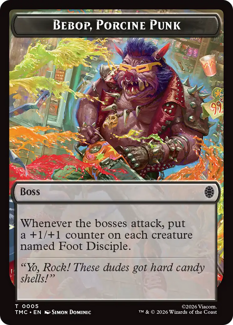 Bebop, Porcine Punk [Teenage Mutant Ninja Turtles Commander Tokens] | Gear Gaming Bentonville