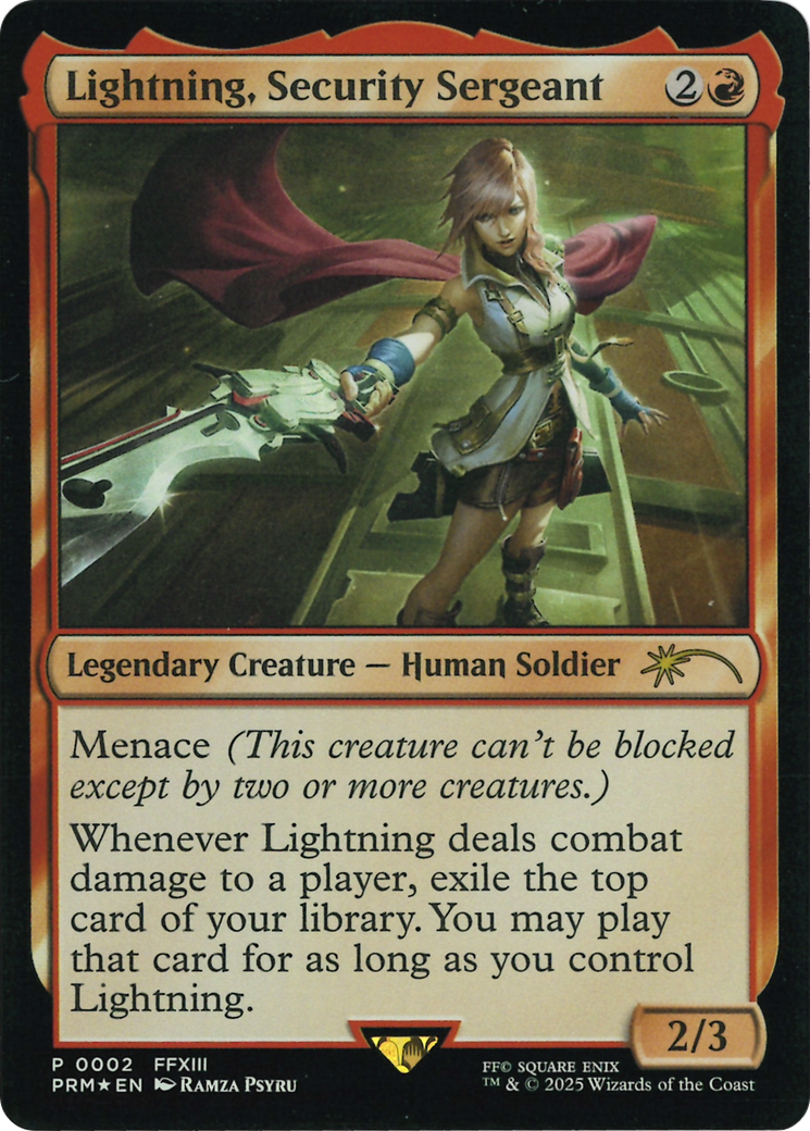 Lightning, Security Sergeant (Costco Bundle) [FINAL FANTASY Promos] | Gear Gaming Bentonville