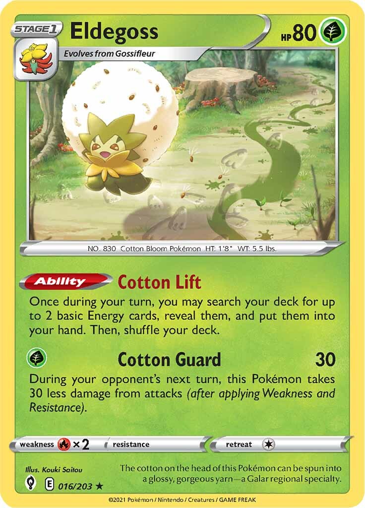 Eldegoss (016/203) (Theme Deck Exclusive) [Sword & Shield: Evolving Skies] | Gear Gaming Bentonville