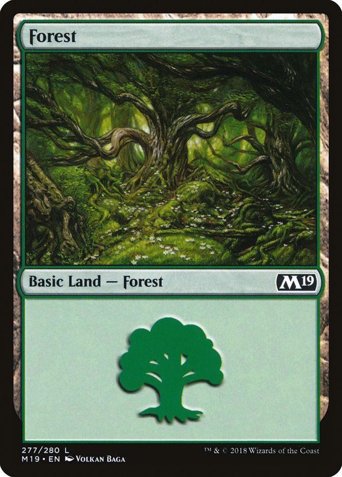 Forest (277) [Core Set 2019] | Gear Gaming Bentonville