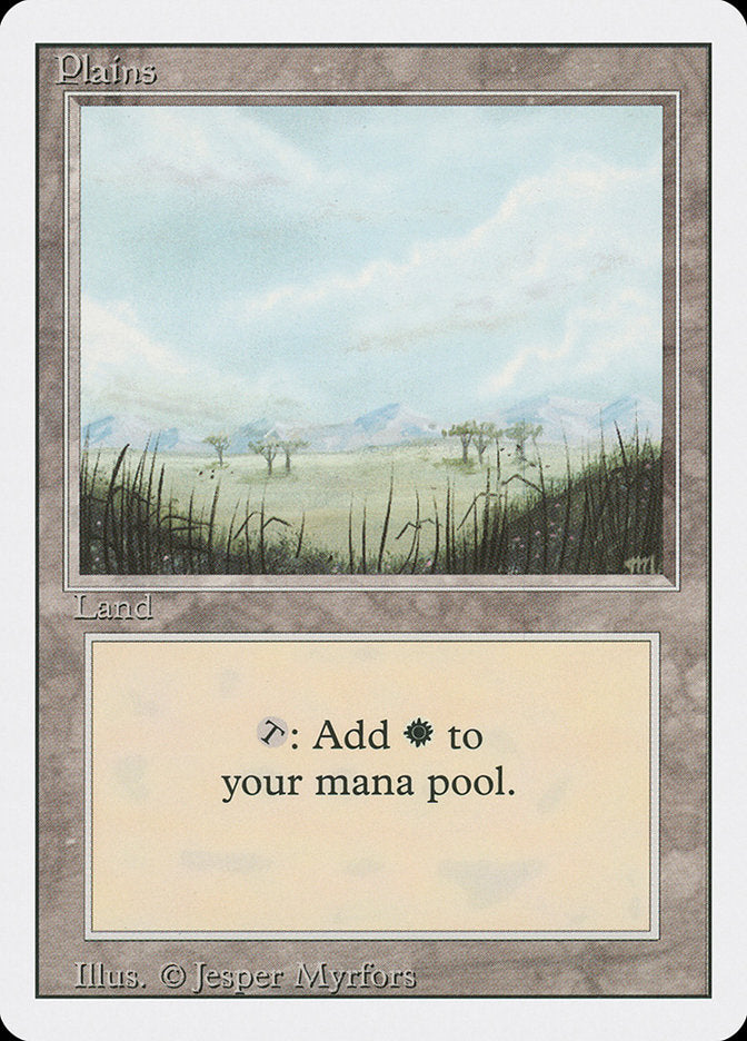Plains (Trees on Plain / Signature on Right) [Revised Edition] | Gear Gaming Bentonville