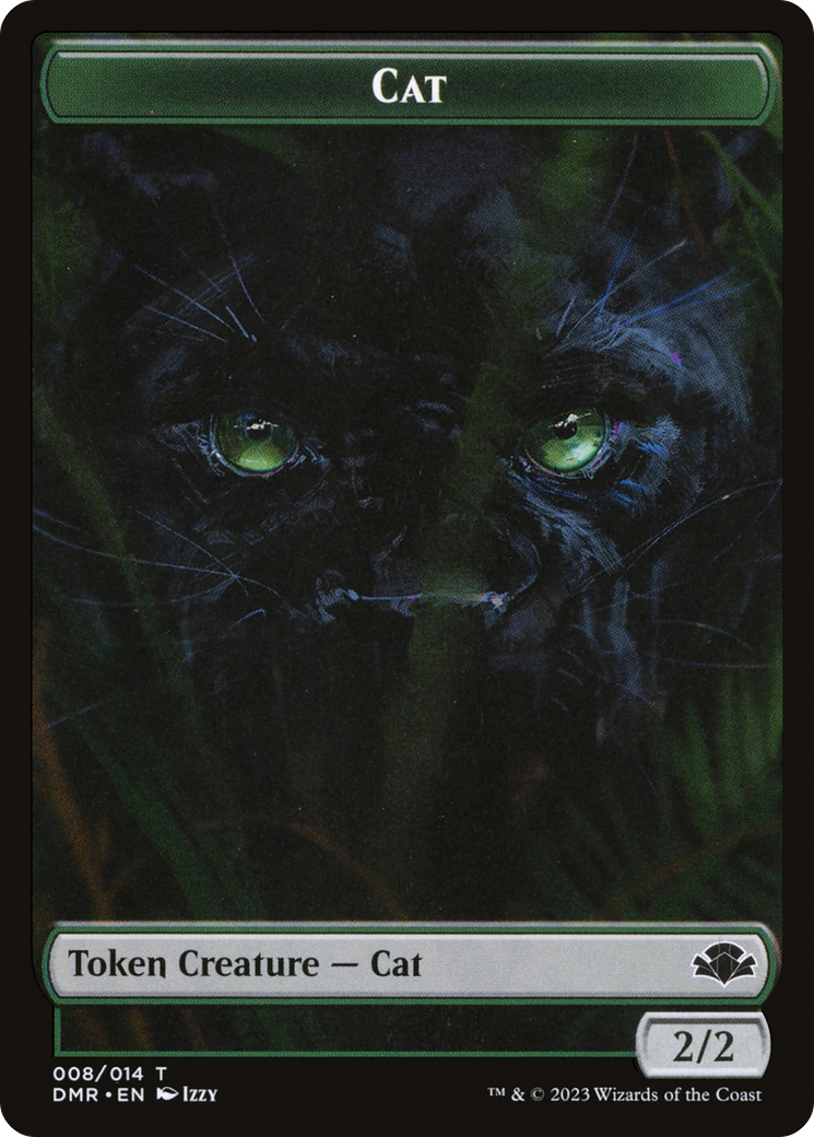 Cat Token (008) [Dominaria Remastered Tokens] | Gear Gaming Bentonville