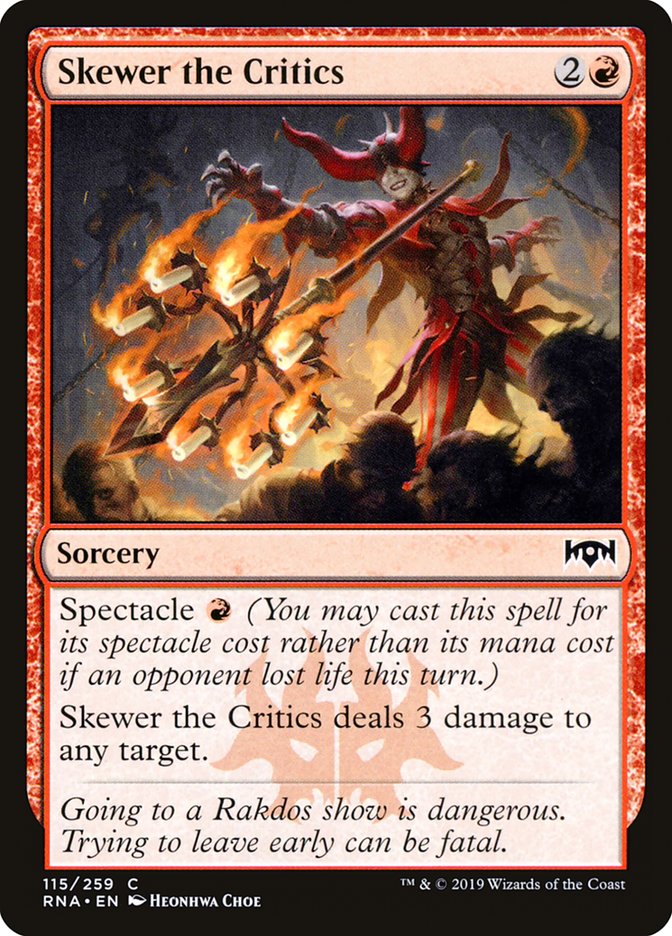 Skewer the Critics [Ravnica Allegiance] | Gear Gaming Bentonville