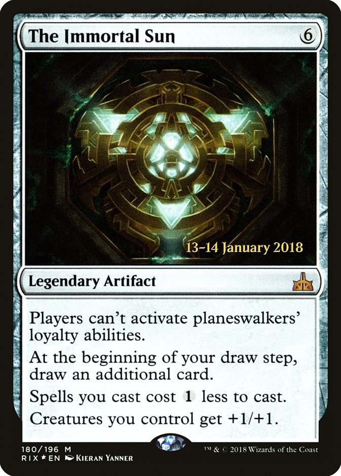 The Immortal Sun [Rivals of Ixalan Prerelease Promos] | Gear Gaming Bentonville