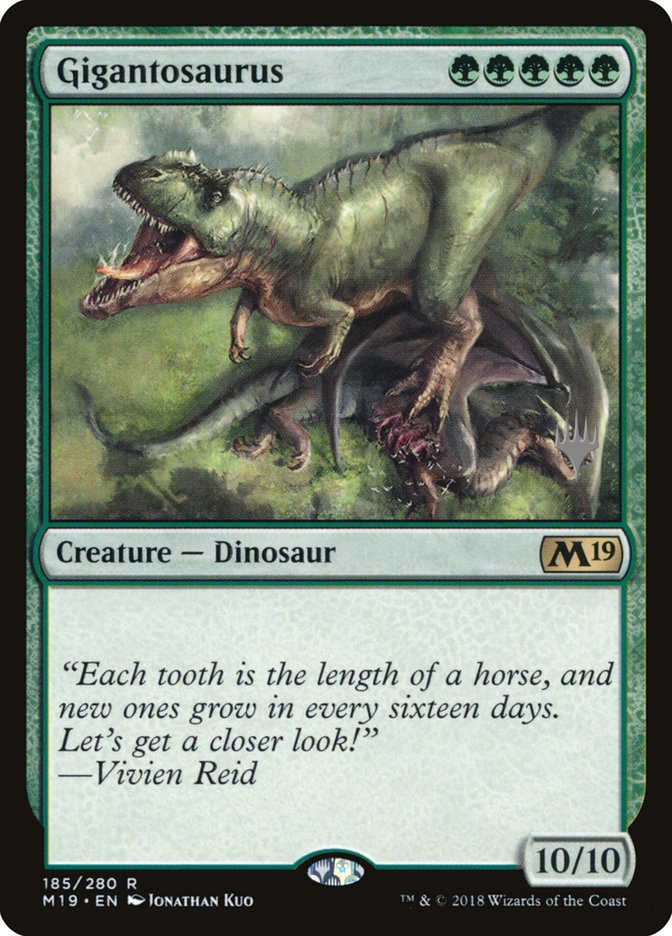Gigantosaurus (Promo Pack) [Core Set 2019 Promos] | Gear Gaming Bentonville