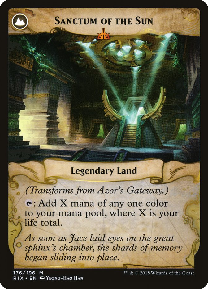 Azor's Gateway // Sanctum of the Sun [Rivals of Ixalan] | Gear Gaming Bentonville